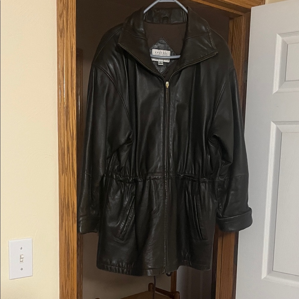 Valerie Stevens Dark Brown Leather Jacket